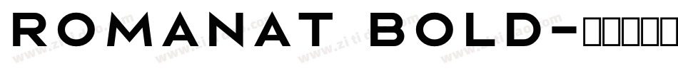 RomanaT Bold字体转换